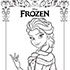 laminas gratis Frozen para colorear